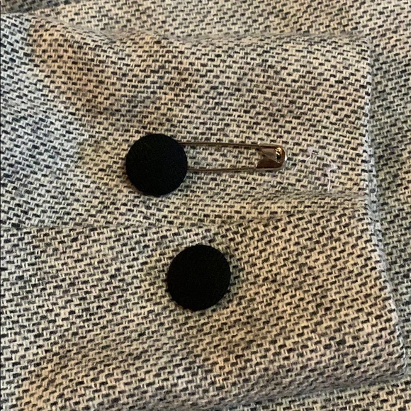 Triona Black White Donegal Tweed Blazer Jacket 14 - Picture 11 of 12